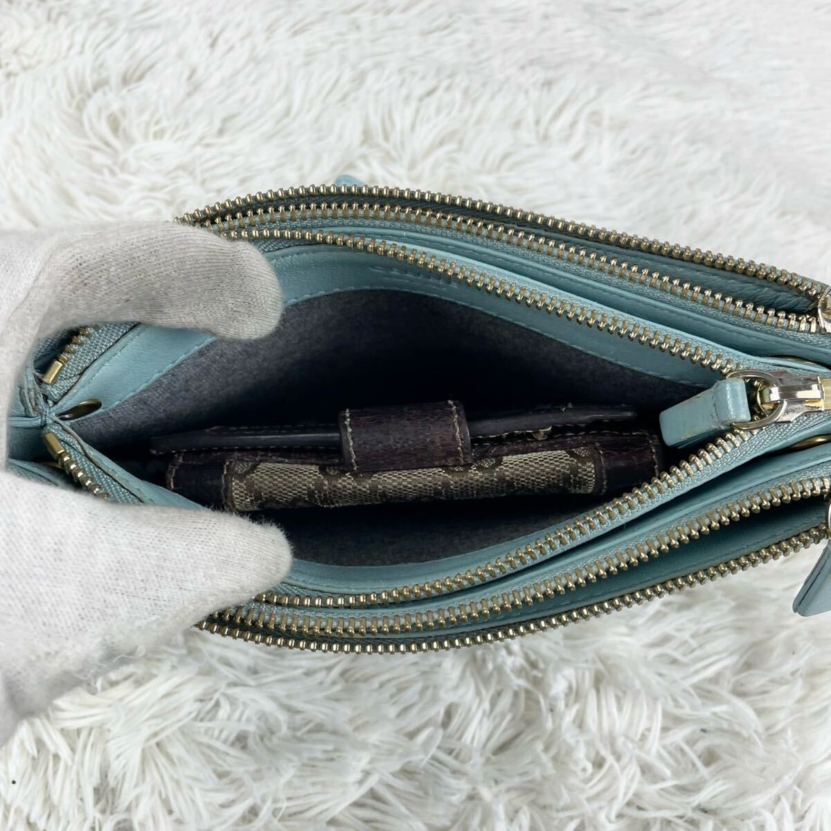 美品 CELINE セリーヌ トリオ ショルダーバッグ クロスボディ 美品 CELINE セリーヌ トリオ ショルダーバッグ クロスボディ