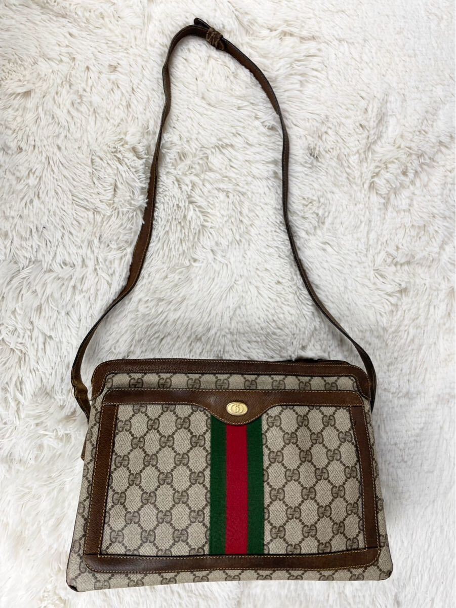 美品 OLD GUCCI オールドグッチ シェリーライン インター 美品 OLD GUCCI オールドグッチ シェリーライン インター