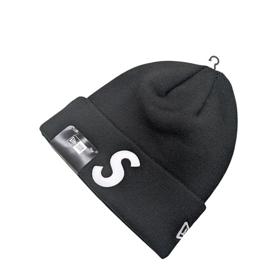 未使用品 SUPREME シュプリーム NEW ERA ニューエラ S Logo Beanie ロゴ ビーニー ニットキャップ ブラック