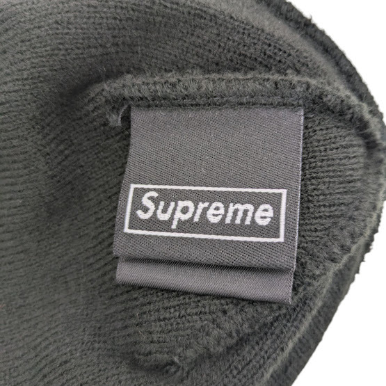 未使用品 SUPREME シュプリーム NEW ERA ニューエラ S Logo Beanie ロゴ ビーニー ニットキャップ ブラック