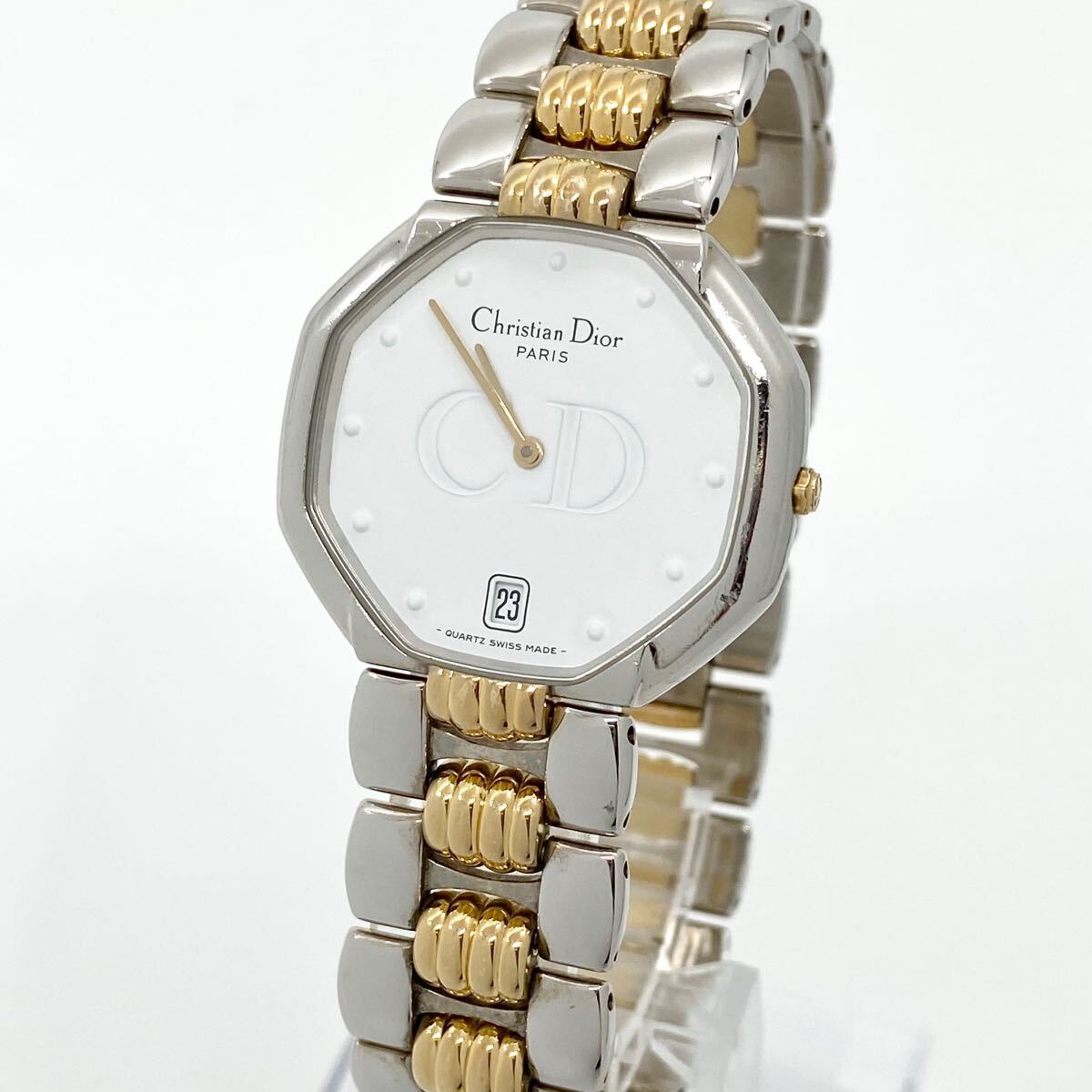腕時計 メンズ Christian Dior クォーツ quartz デイト ロゴ 腕時計 メンズ Christian Dior クォーツ quartz デイト ロゴ