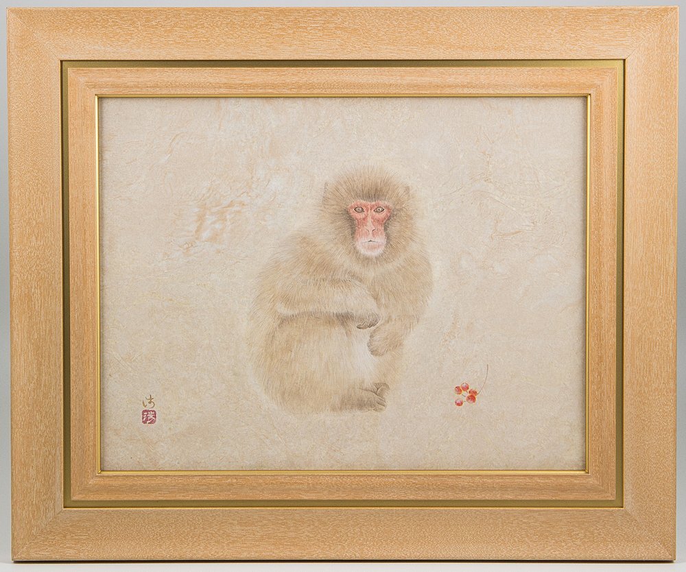 web限定セール 長谷川青澄「永観」日本画 額装 共シール G 絵画 web限定セール 長谷川青澄「永観」日本画 額装 共シール G 絵画