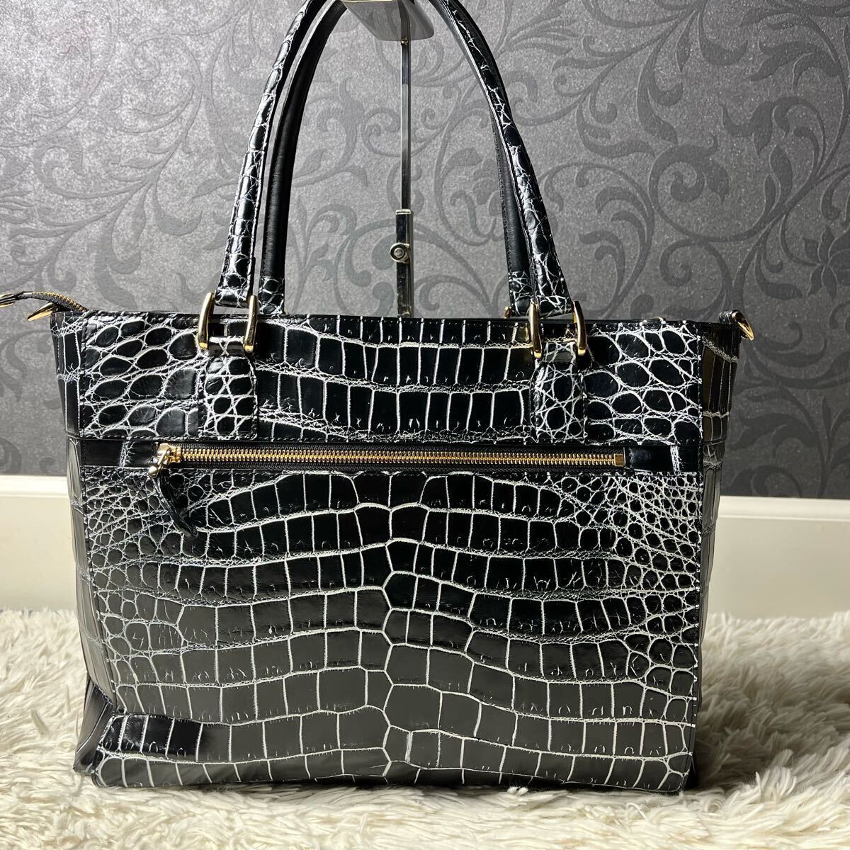 楽天市場】【スーパーSALE】スモール クロコダイル トートバッグ