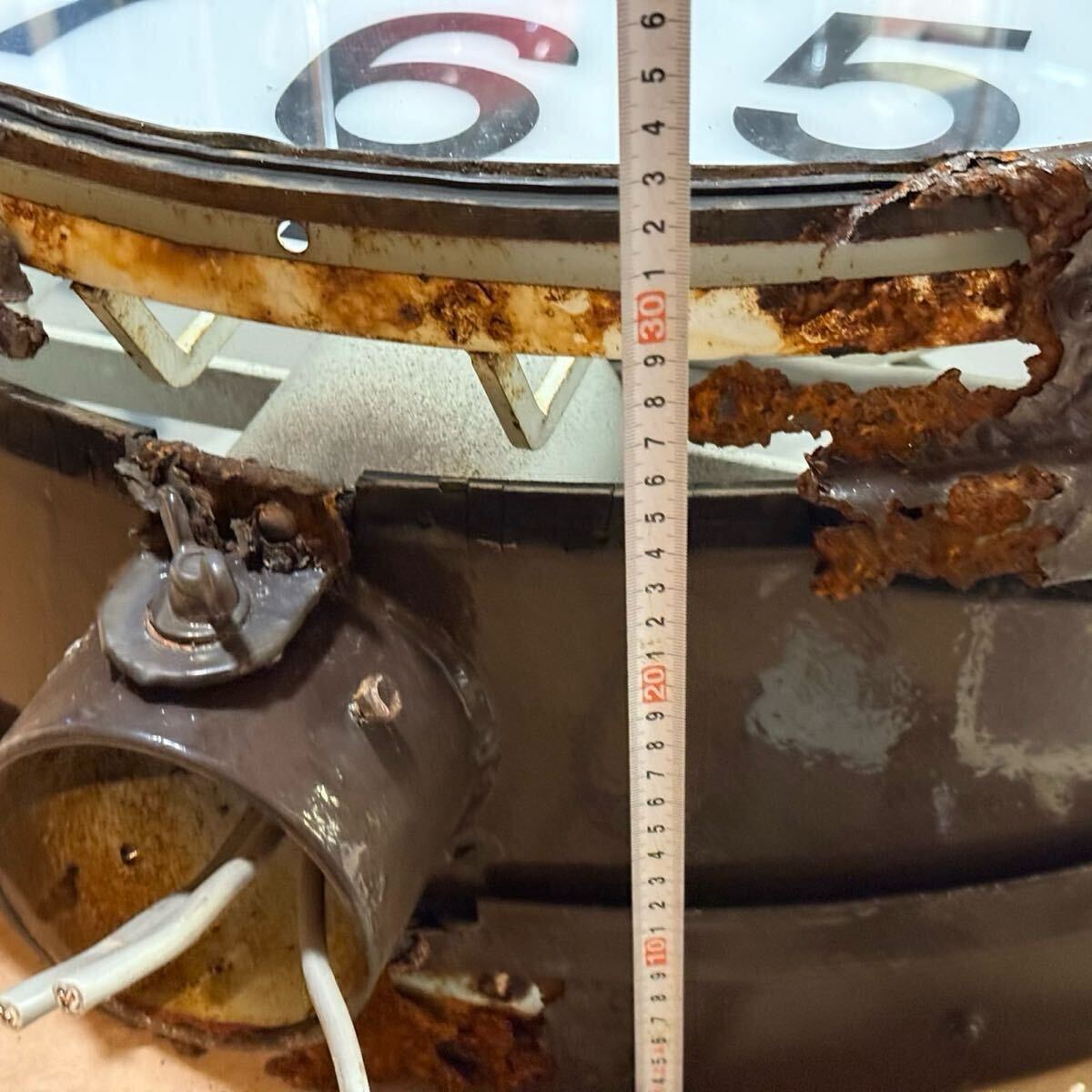 SEIKO 大型時計 AP-40 セイコーアウトドアクロック 直徑68cm 時計駆動器 精工舎 両面 アンティーク R7462