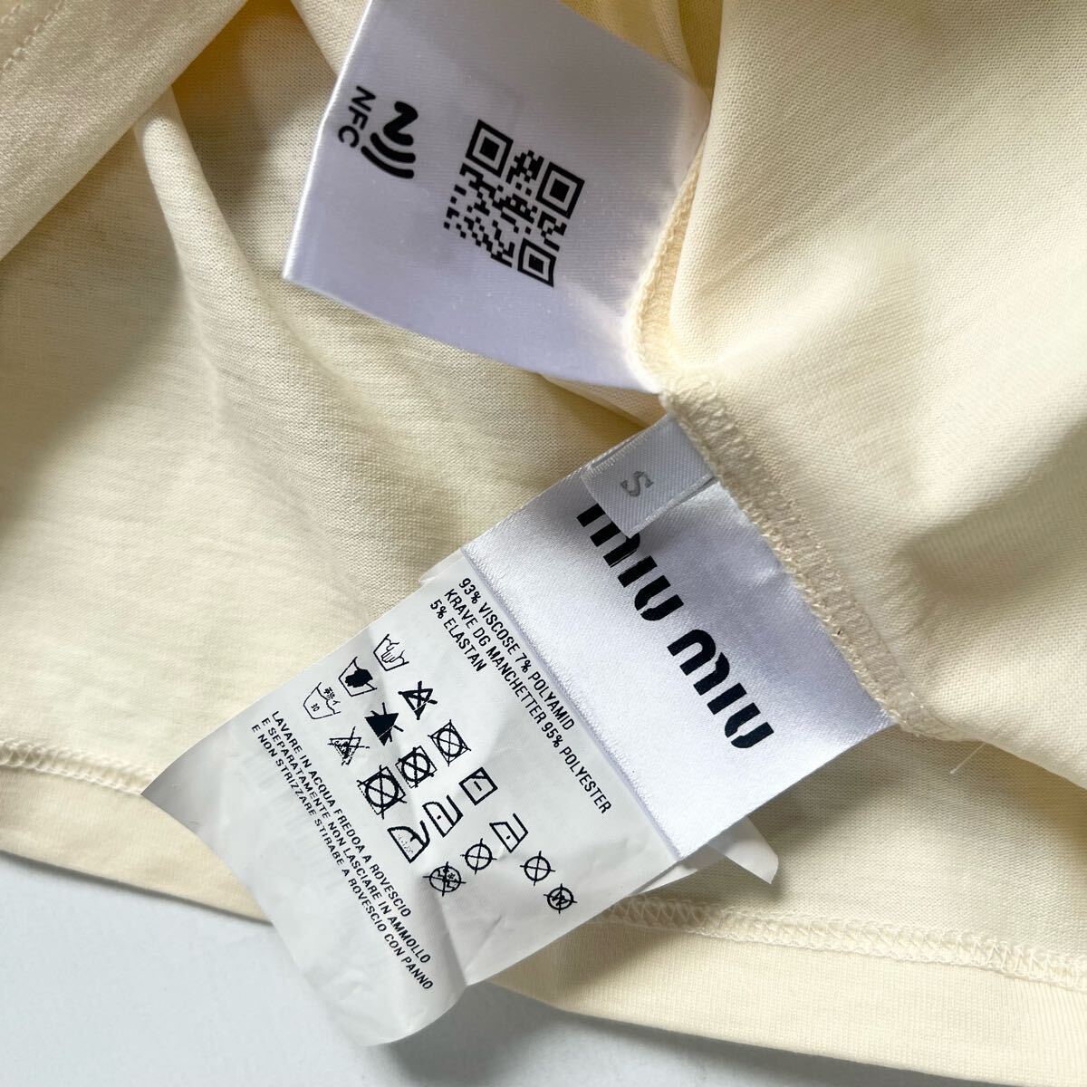 miumiu ミュウミュウ マリン Tシャツ リンガー レディース miumiu ミュウミュウ マリン Tシャツ リンガー レディース