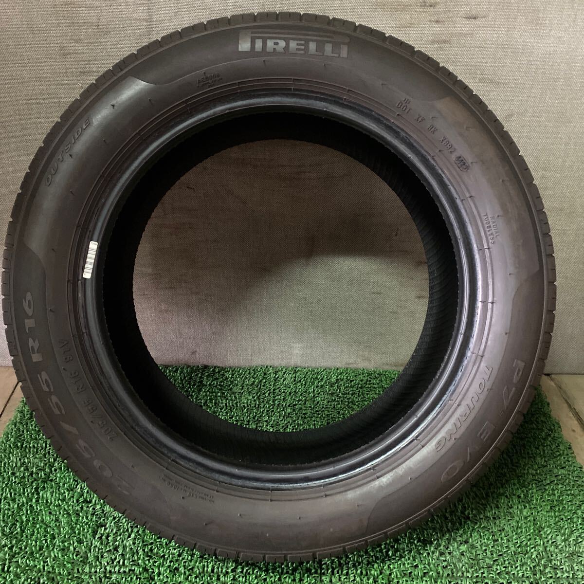 バリ山 PIRELLI 205/55 R16 91V 年式2023 殘り約6.5mm 8分山 ベンツ アウディ フォルクスワーゲン ボルボ 沖縄離島発送不可 