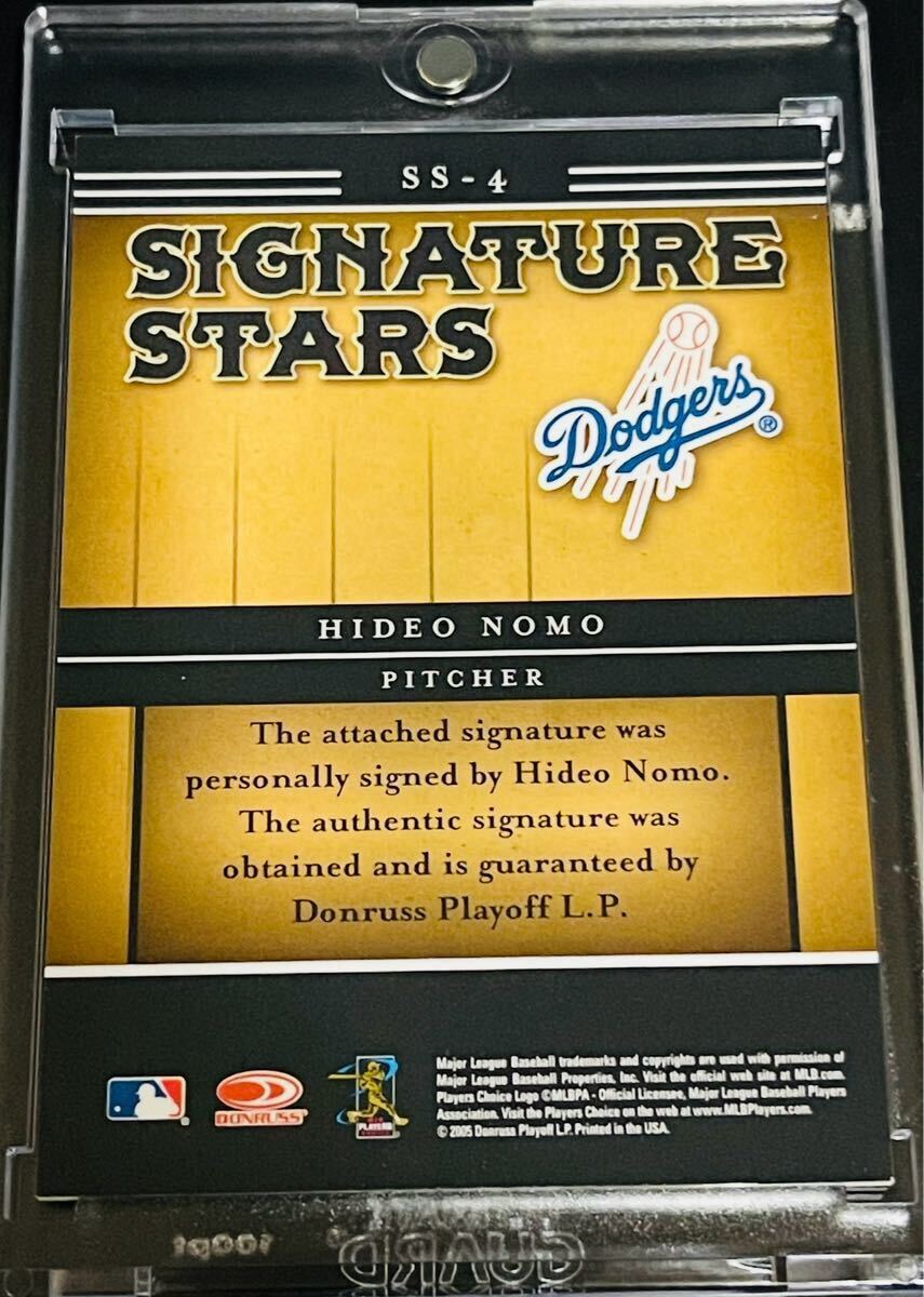 ☆貴重! 野茂英雄 HIDEO NOMO donruss signature auto サイン ☆貴重! 野茂英雄 HIDEO NOMO donruss signature auto サイン
