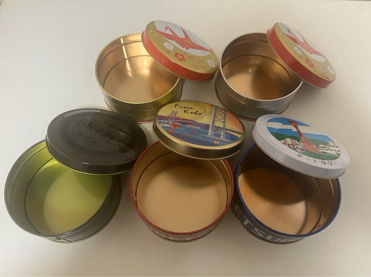 新品　風(fēng)月堂　ゴーフル　空き缶5個(gè)セット