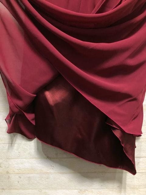 新品☆19號(hào)LL3L?アシメ?パーティワンピース?結(jié)婚式〇D569