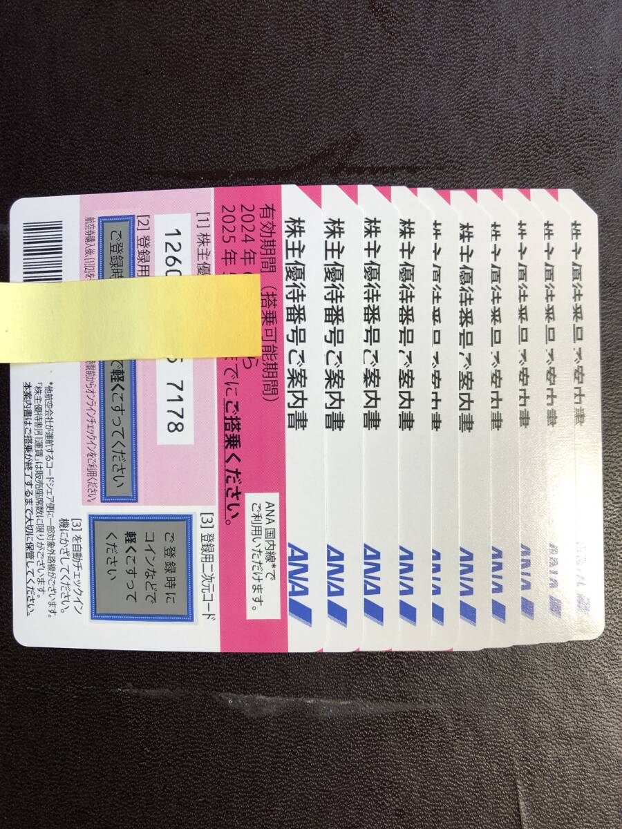 500円@1枚　ANA　株主優待券　10枚セット