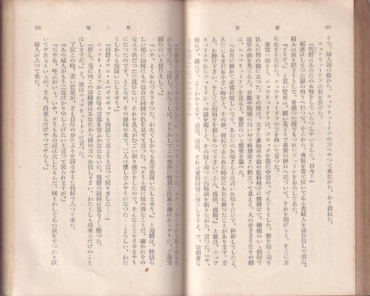 トルストイ 復活 上中下巻揃 中村白葉訳 岩波文庫 岩波書店 改版_画像3