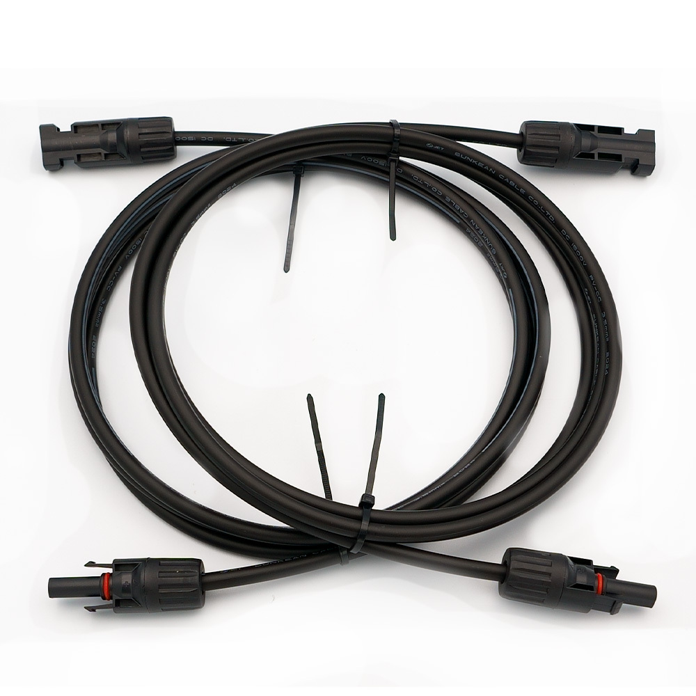 MC4 ソーラー 延長 ケーブル S-JET 認(rèn)証 3.5SQ-PV-CCケーブル 1500V 2m 2本 ソーラーパネル接続用 両端コネクタ付き ハロゲンフリー