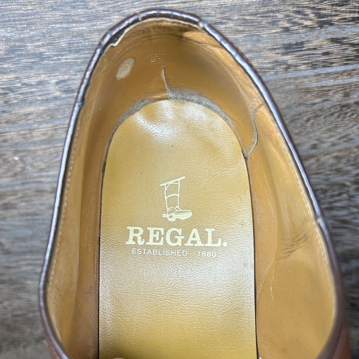 ◆REGAL◆ リーガル 24.0cm（表記24）ビジネスシューズ ブラウン メンズ 革靴 靴 レザー 中古 宅急便 即決
