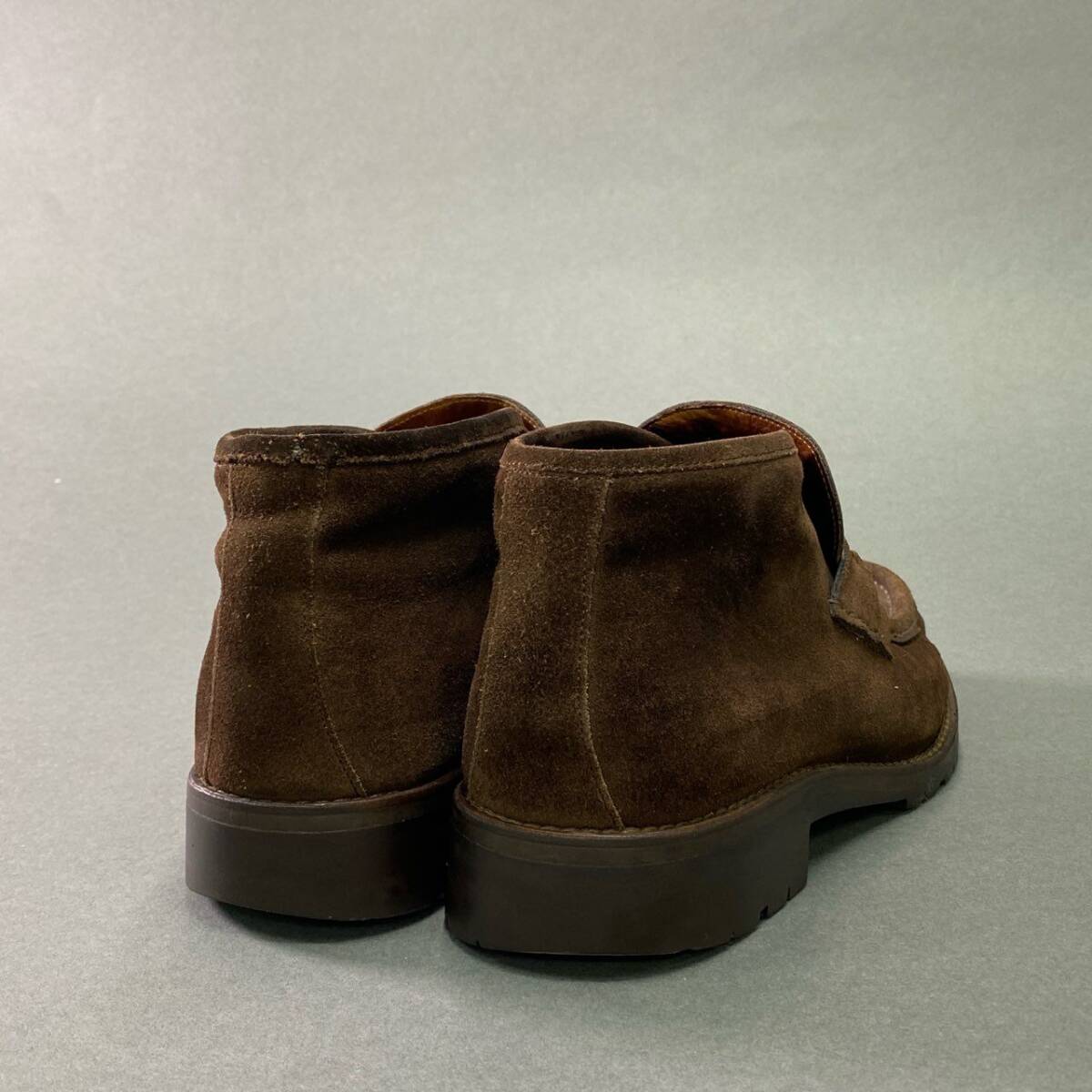 3c3 GUCCI グッチ ホースビット チャッカブーツ ショートブーツ スエードレザー イタリア制 箱付き メンズ 紳士靴 40 ブラウン 本革