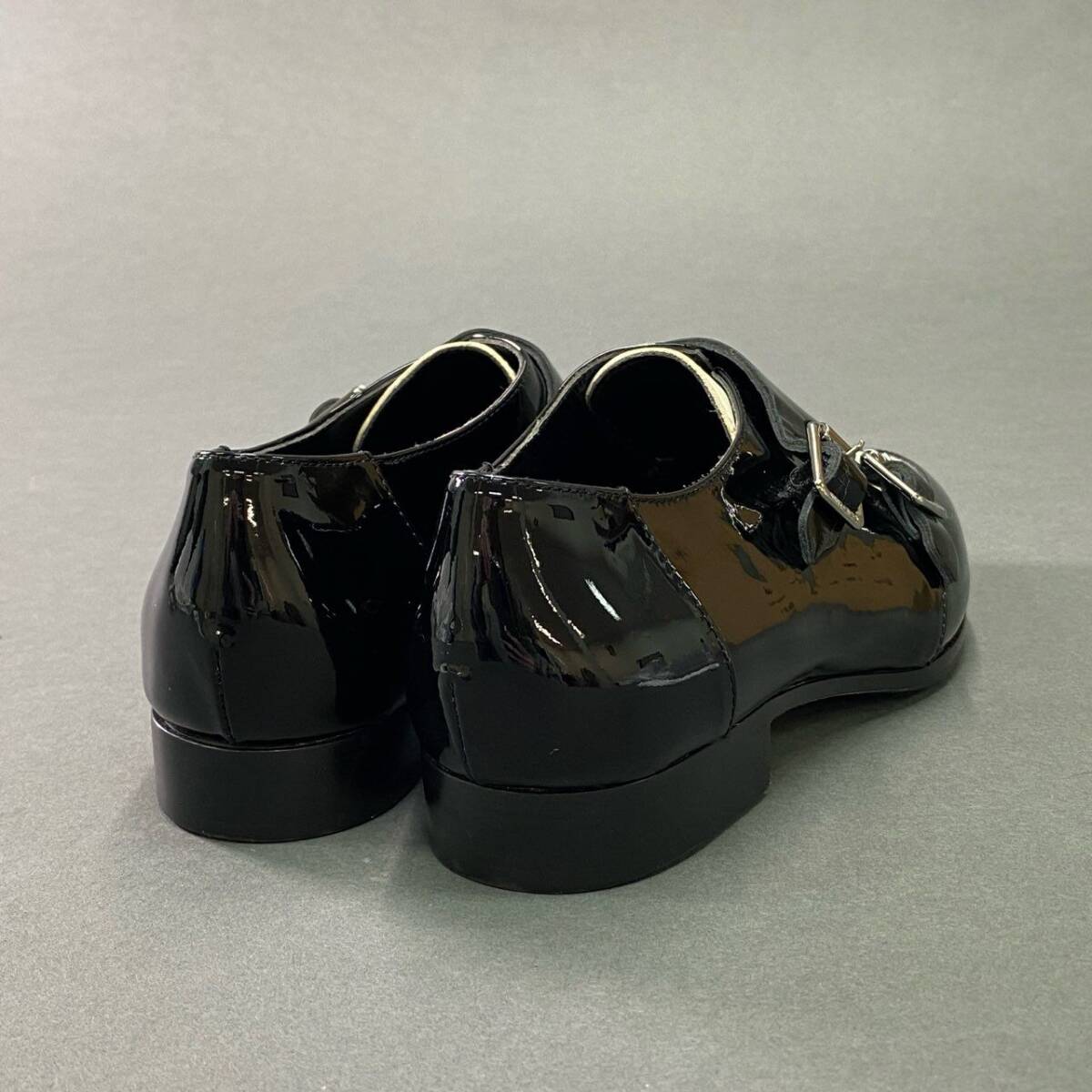 3c18 Италия производства JIMMY CHOO Jimmy Choo двойной monk туфли с ремешками pa палатка кожа bai цвет 35 черный белый 