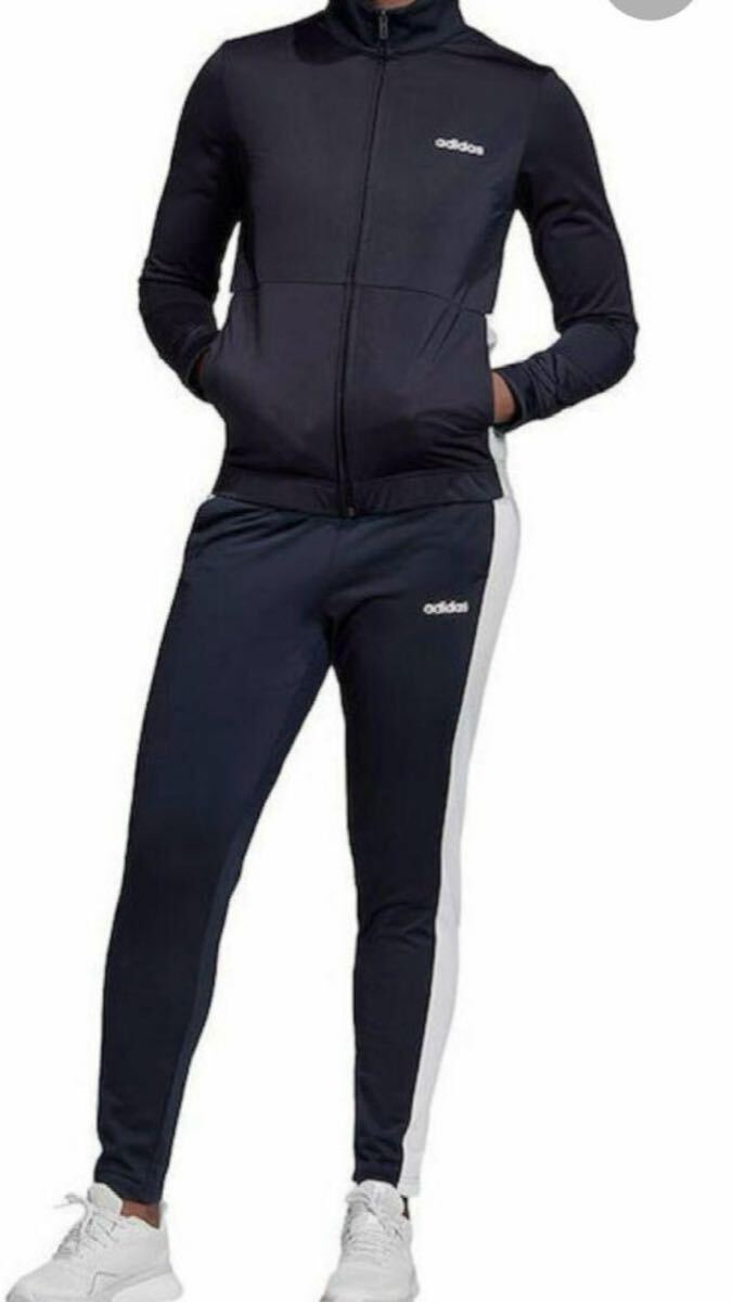 【未使用?タグ付き】adidas アディダス　ジャージ　セットアップ　上下　レディース　LEGINKWHITE OTサイズ