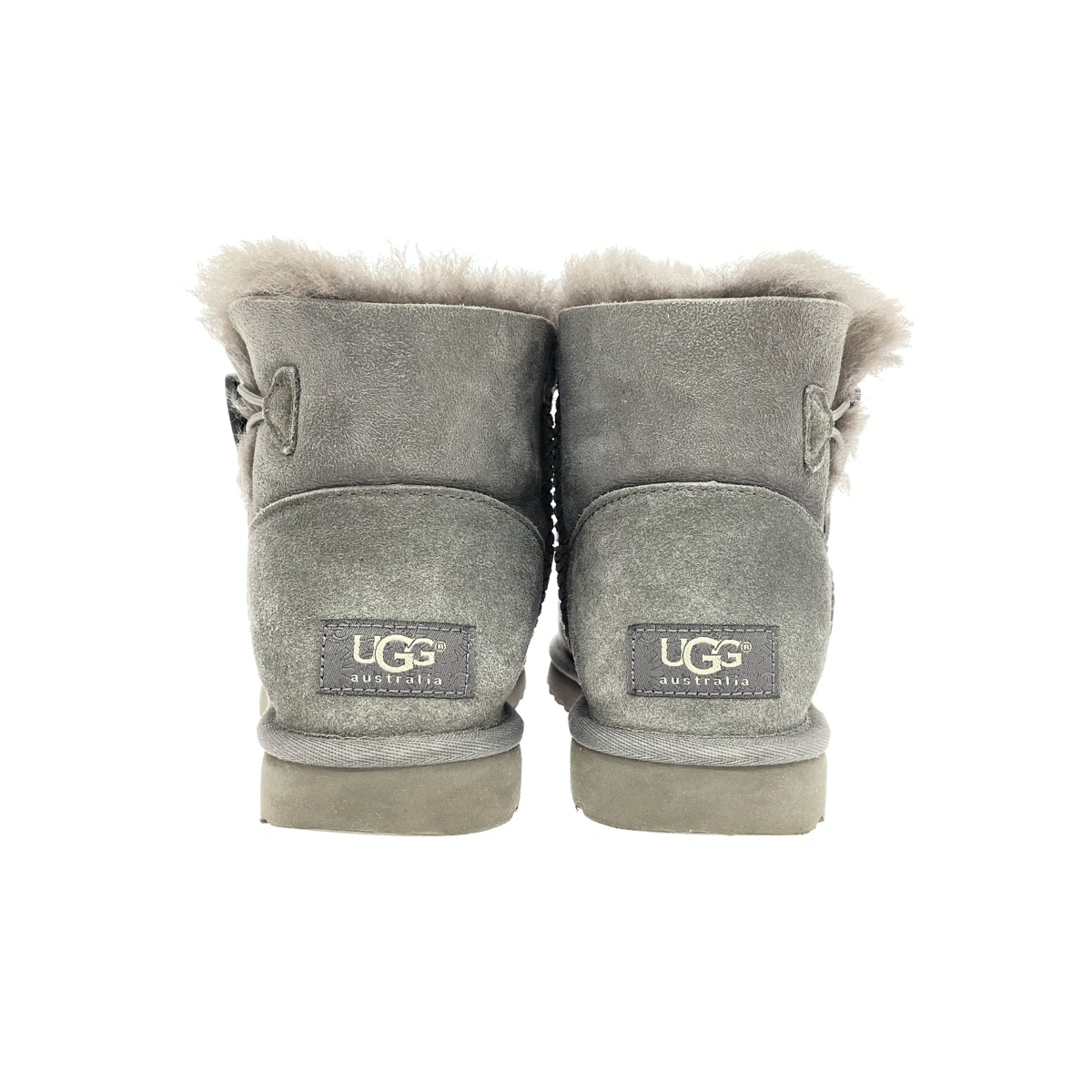 ◇UGG アグ ムートンブーツ 22cm◇ グレー ミニベイリーボタン ◇UGG アグ ムートンブーツ 22cm◇ グレー ミニベイリーボタン