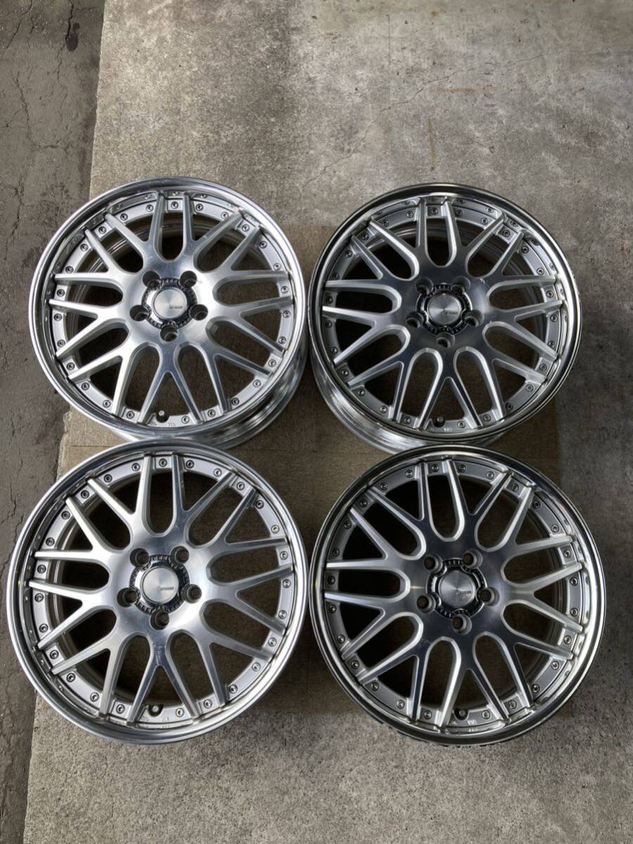 今 話題 の 人気 商品 WORK + 114.3 5穴 7.5J アルミホイール 18インチ LM1 ランベック タイヤ・ホイール