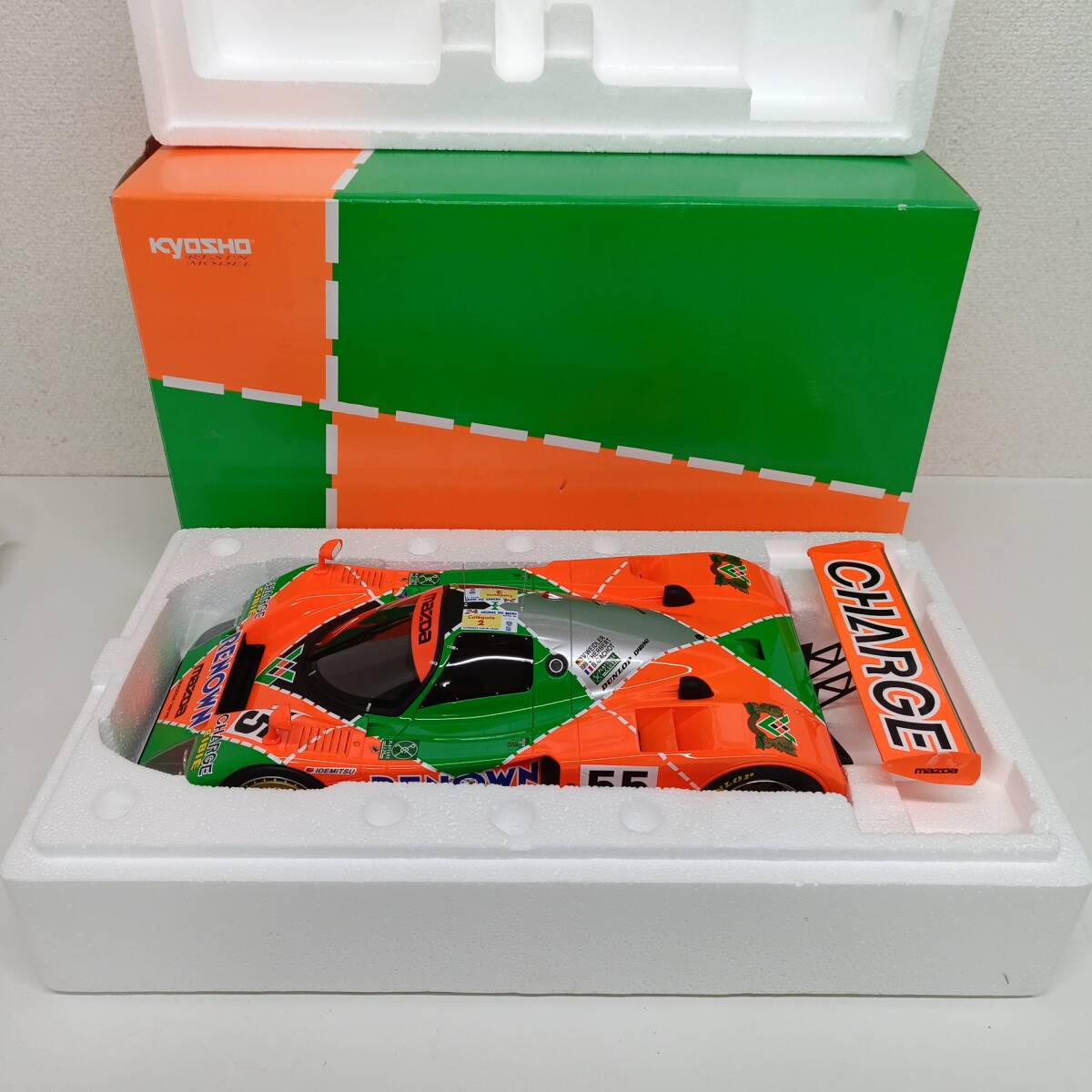 E06 京商 CHARGE MAZDA 787B #55 1991 LE MANS WINNER RENOWN 1 E06 京商 CHARGE MAZDA 787B #55 1991 LE MANS WINNER RENOWN 1