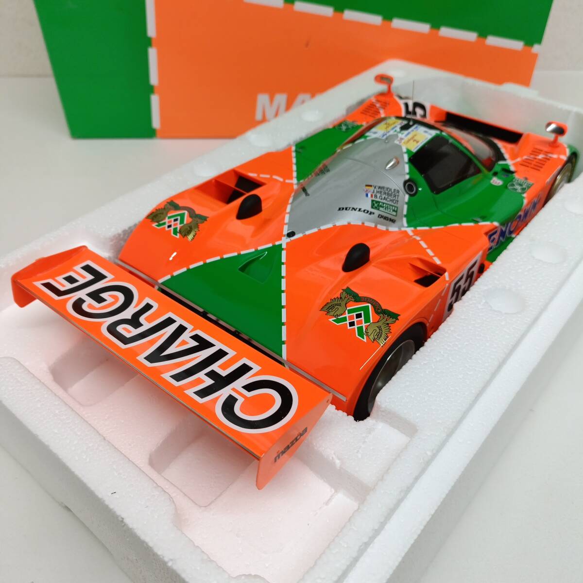 E06 京商 CHARGE MAZDA 787B #55 1991 LE MANS WINNER RENOWN 1 E06 京商 CHARGE MAZDA 787B #55 1991 LE MANS WINNER RENOWN 1