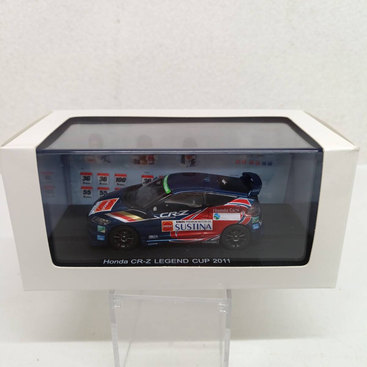 E216 EBBRO 1/43 Honda CR-Z LEGEND CUP 2011(METALLIC BLUE) 津々見 國光 館 ミニカー