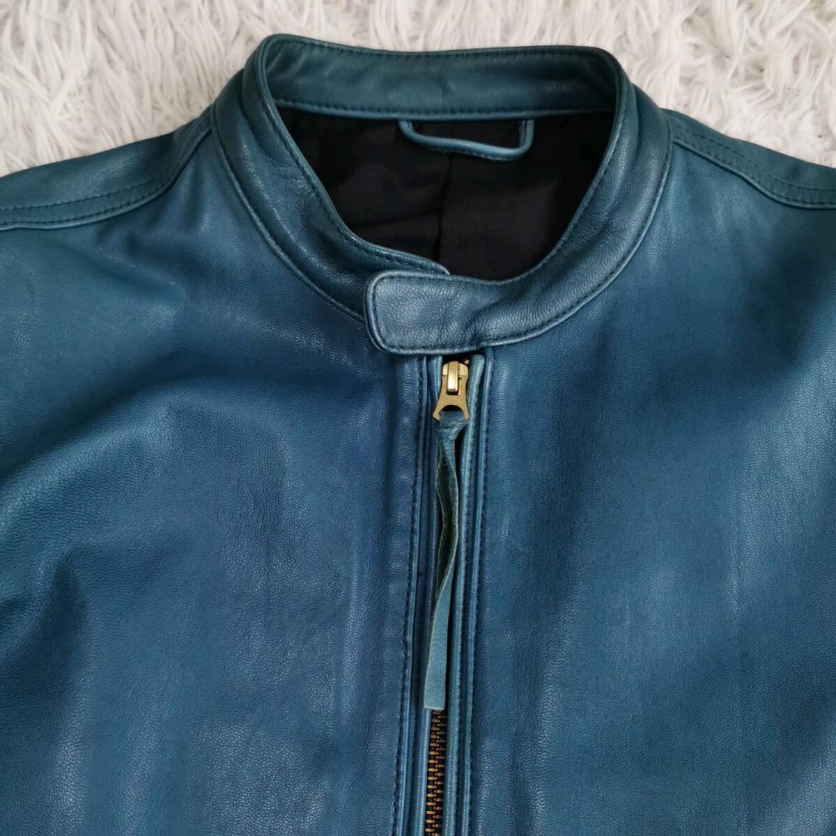 希少L【希少ブルー系】 BEAMS ビームス シングル ライダース 希少L【希少ブルー系】 BEAMS ビームス シングル ライダース