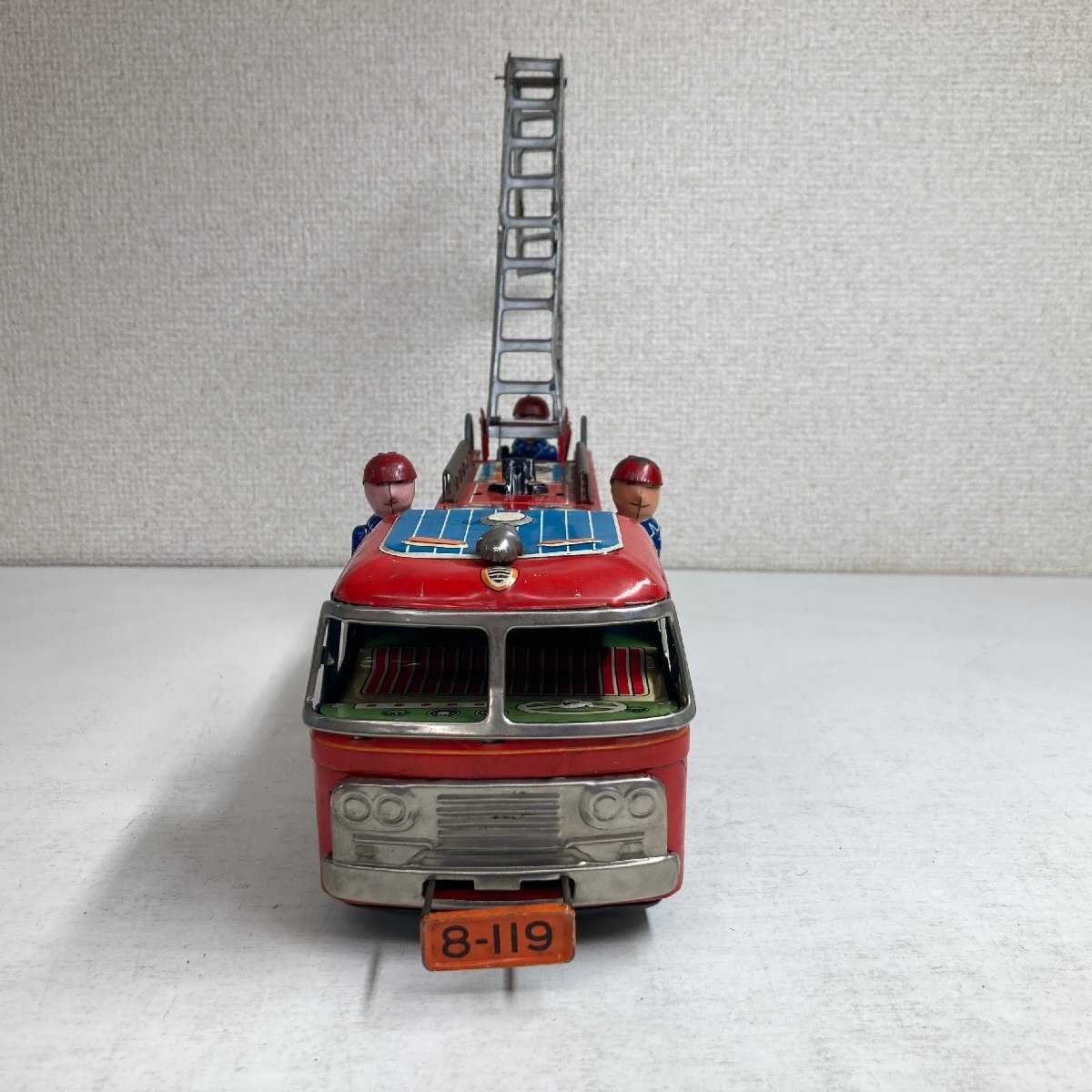 全長約31cm】ジャンク ヨネザワ ブリキ 消防車 はしご車 日本製