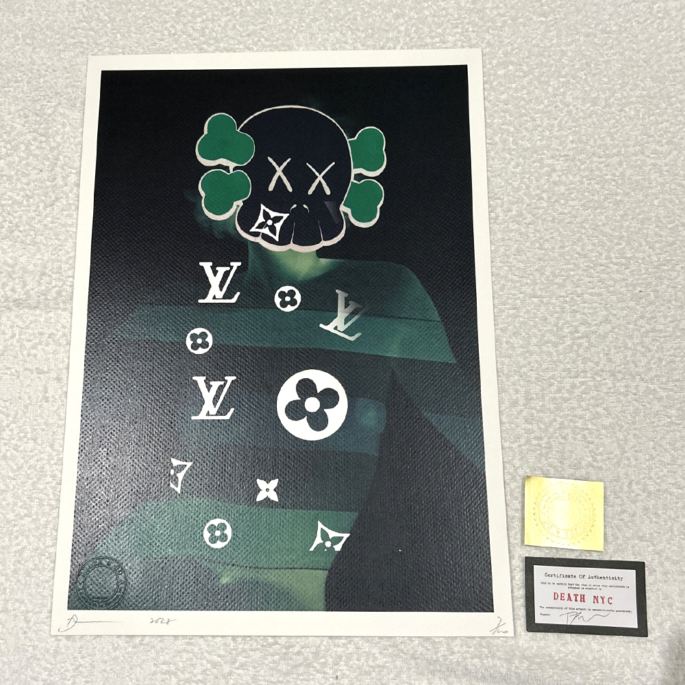 Yahoo!オークション - 世界限定100枚 DEATH NYC カウズ KAWS