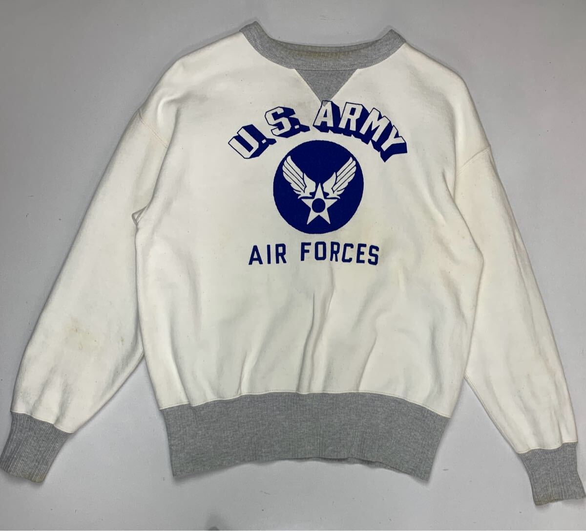 !_toy's Mccoy L размер тренировочный футболка б/у одежда белый Vintage игрушки mccoy обратная сторона ворсистый 