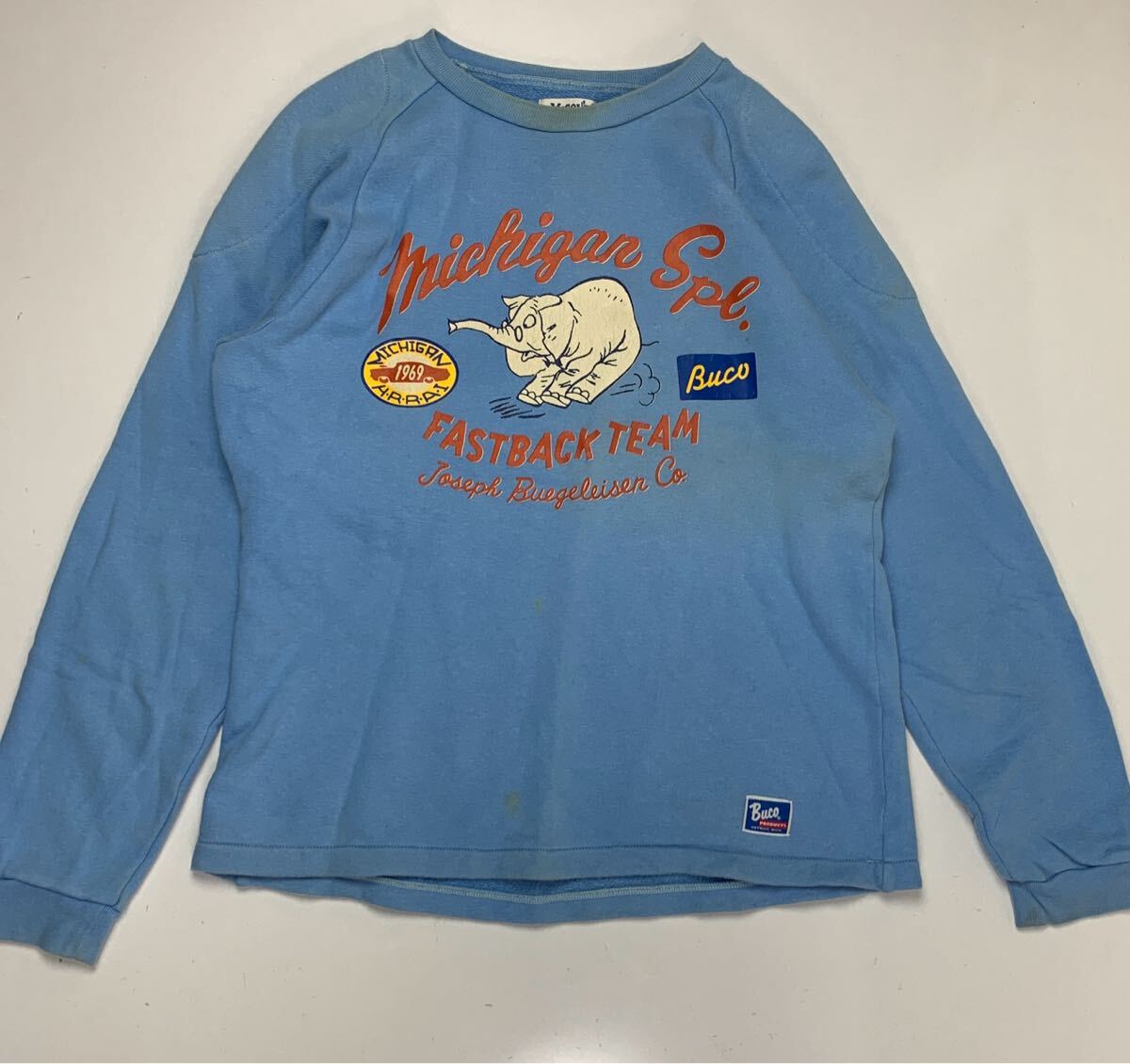 Mc Coy's Lサイズ スウェット 水色 古着 リアルマッコイズ _画像1