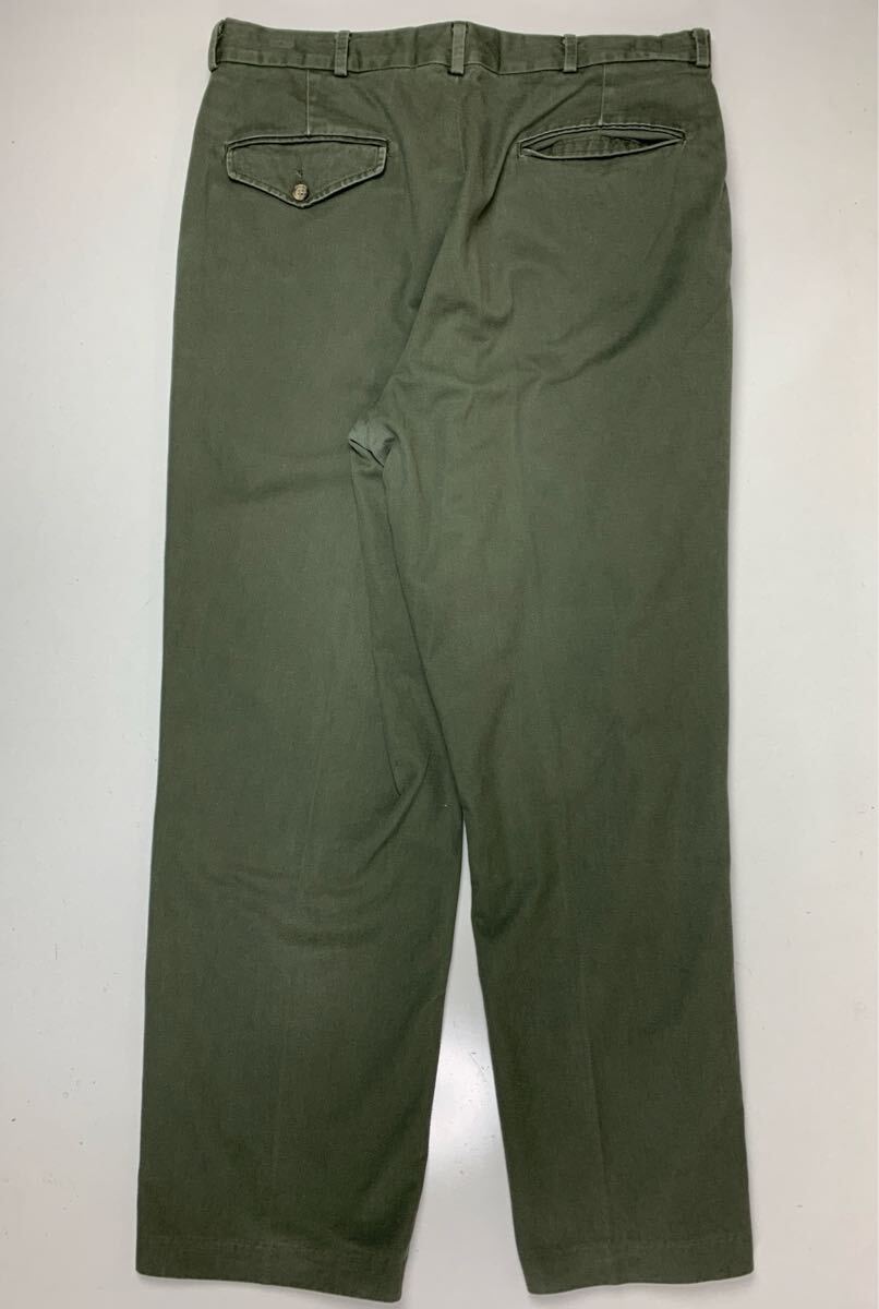 LANDS' END 33サイズ　Mサイズ USA製 オリーブ　カーキ　グリーン　 ビンテージ ボトムス　スラックス　_画像2
