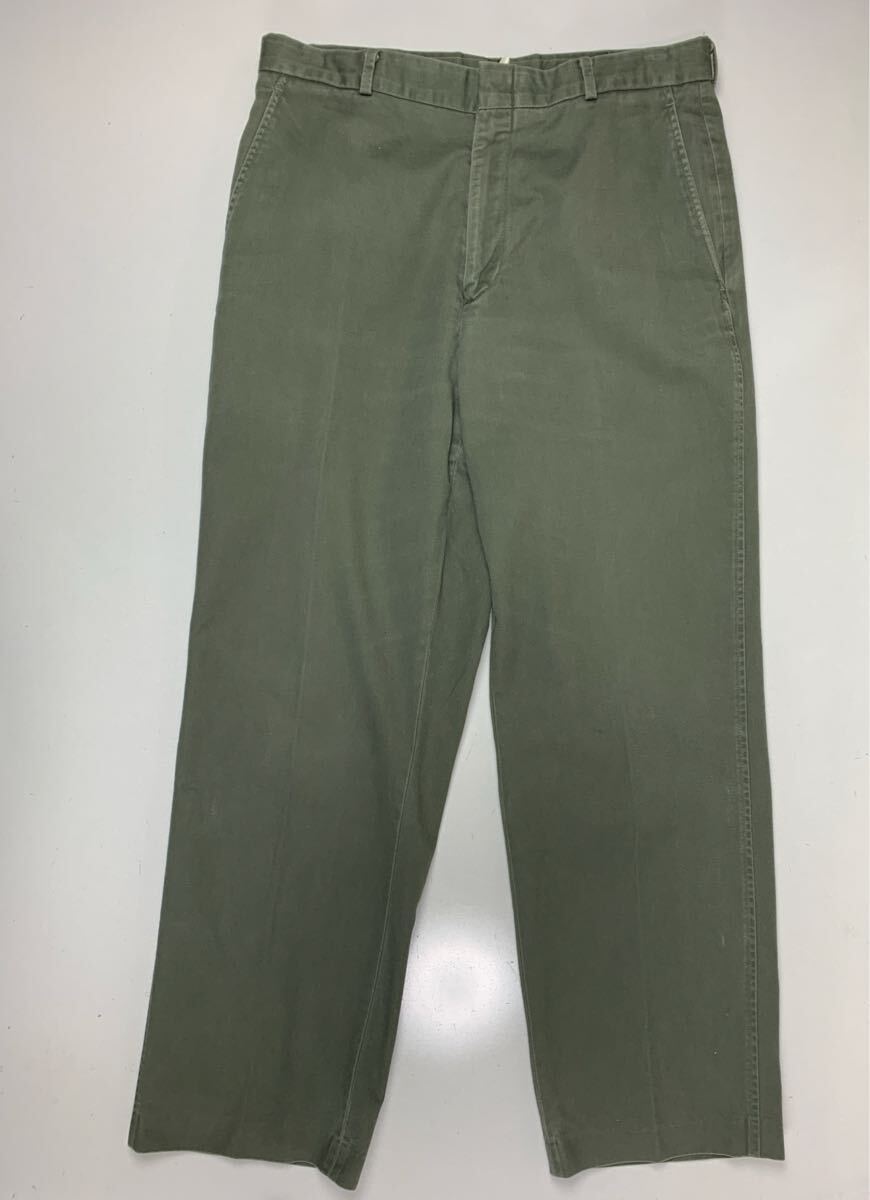 LANDS' END 33サイズ　Mサイズ USA製 オリーブ　カーキ　グリーン　 ビンテージ ボトムス　スラックス　_画像4