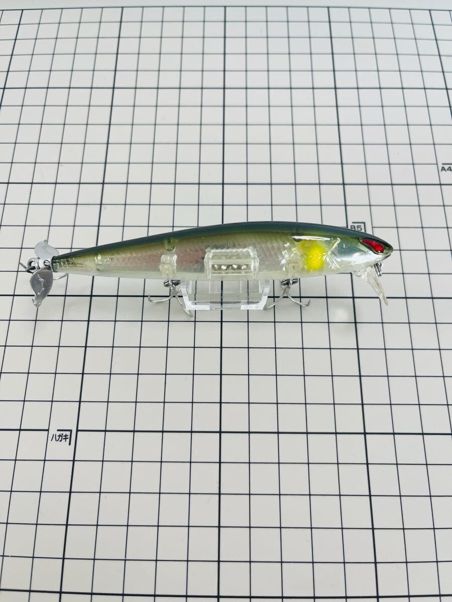 レイダウンミノーウエイク110プロップ BR153リフレクトアユ ノリーズ LAYDOWN MINOW WAKE110PROP NORIES トップウォーター 廃盤ルアー 希少_画像2