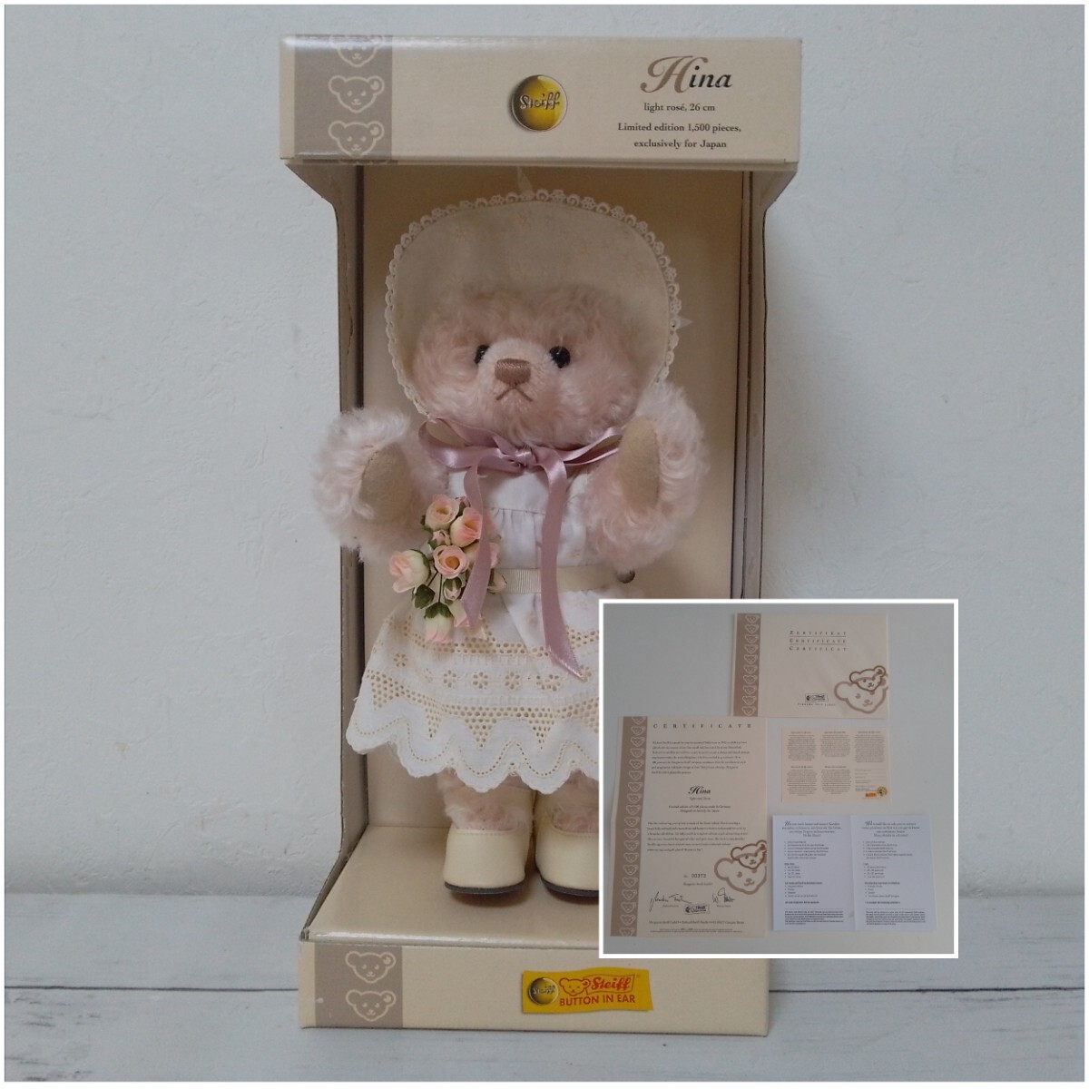 限定品】☆シュタイフ Steiff ヒナ Hina 676734 2003年 1500体 限定品】☆シュタイフ Steiff ヒナ Hina 676734 2003年 1500体