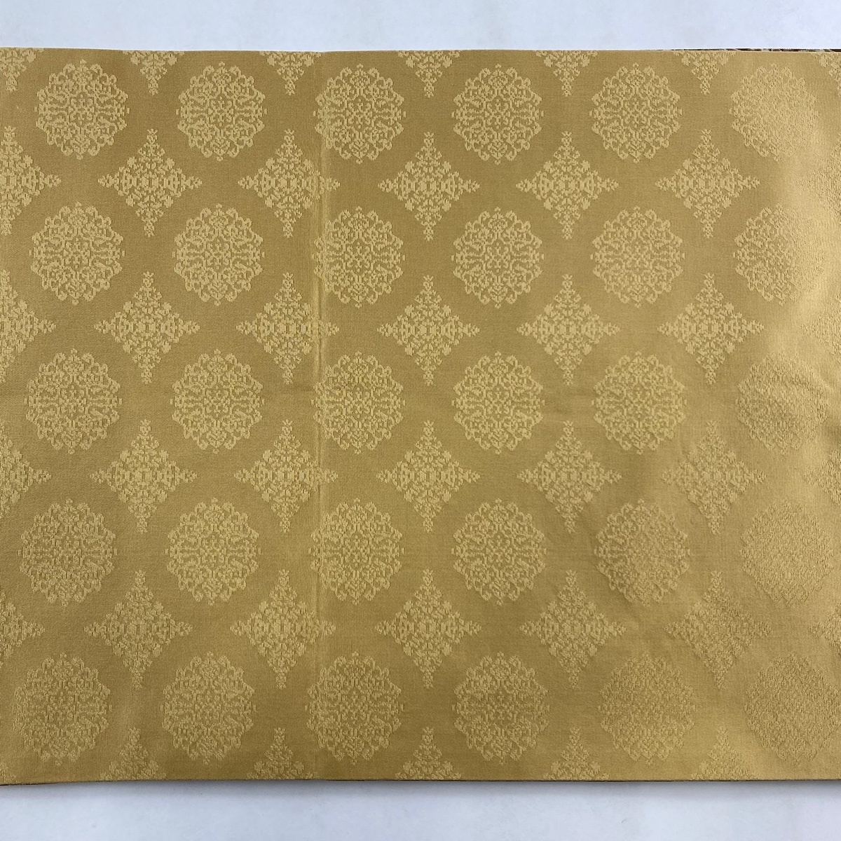 袋帯 美品 逸品 龍村晋 落款 文字文 動物 茶色 全通 正絹 【中古 袋帯 美品 逸品 龍村晋 落款 文字文 動物 茶色 全通 正絹 【中古