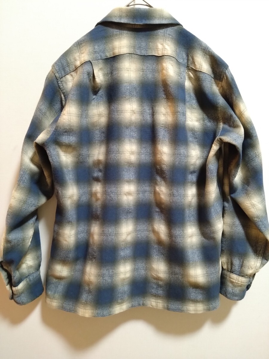 極上の配色 60s Pendleton オンブレチェック ウールシャツ 極上配色 60s PENDLETON ペンドルトン オンブレ チェック ウール