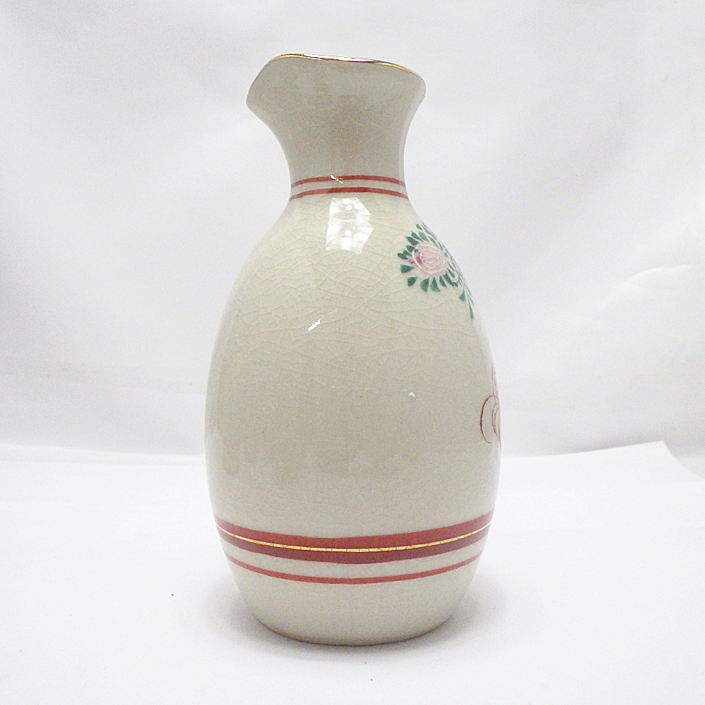 B25-5 九谷 圓山 酒器 徳利×2 お猪口×5 セット 金彩 牡丹 草花 B25-5 九谷 圓山 酒器 徳利×2 お猪口×5 セット 金彩 牡丹 草花