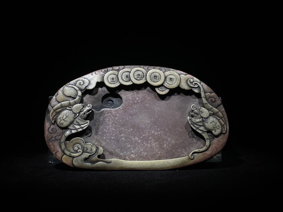 端渓硯 老坑 硯板 古硯 文房四宝 書道