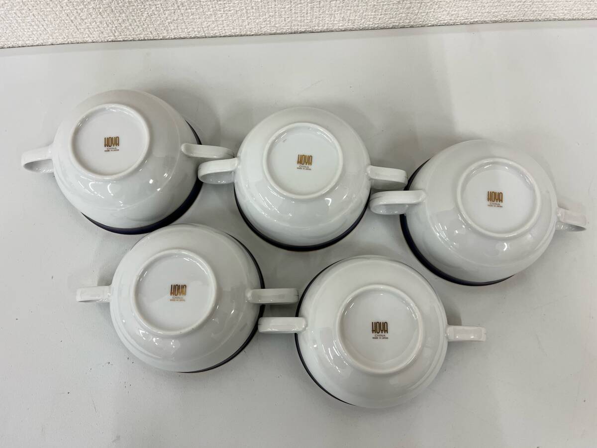 1円スタート】 美品 HOYA ホヤ スープカップ & プレート まとめ 1円スタート】 美品 HOYA ホヤ スープカップ & プレート まとめ