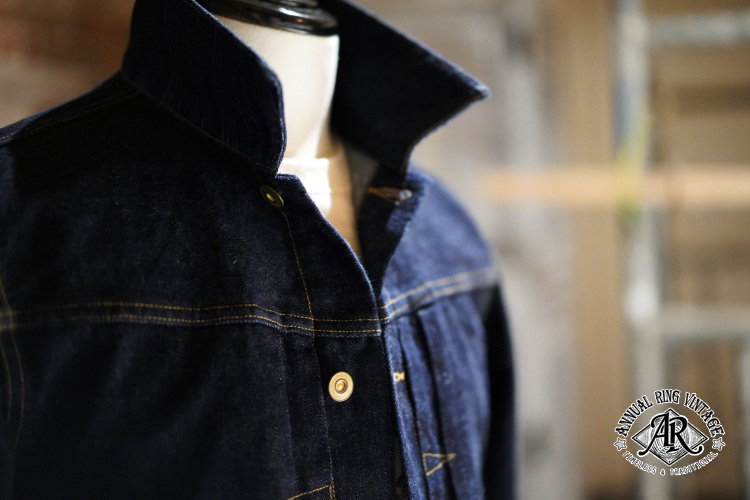 * первоклассный переиздание american красный year индиго Denim жакет новый товар размер S~2XL retro Vintage 1st модель улучшение American Casual *MZO494