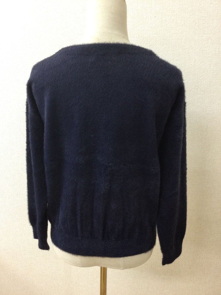MK ミッシェルクラン 濃紺 シャギーニット サイズ38