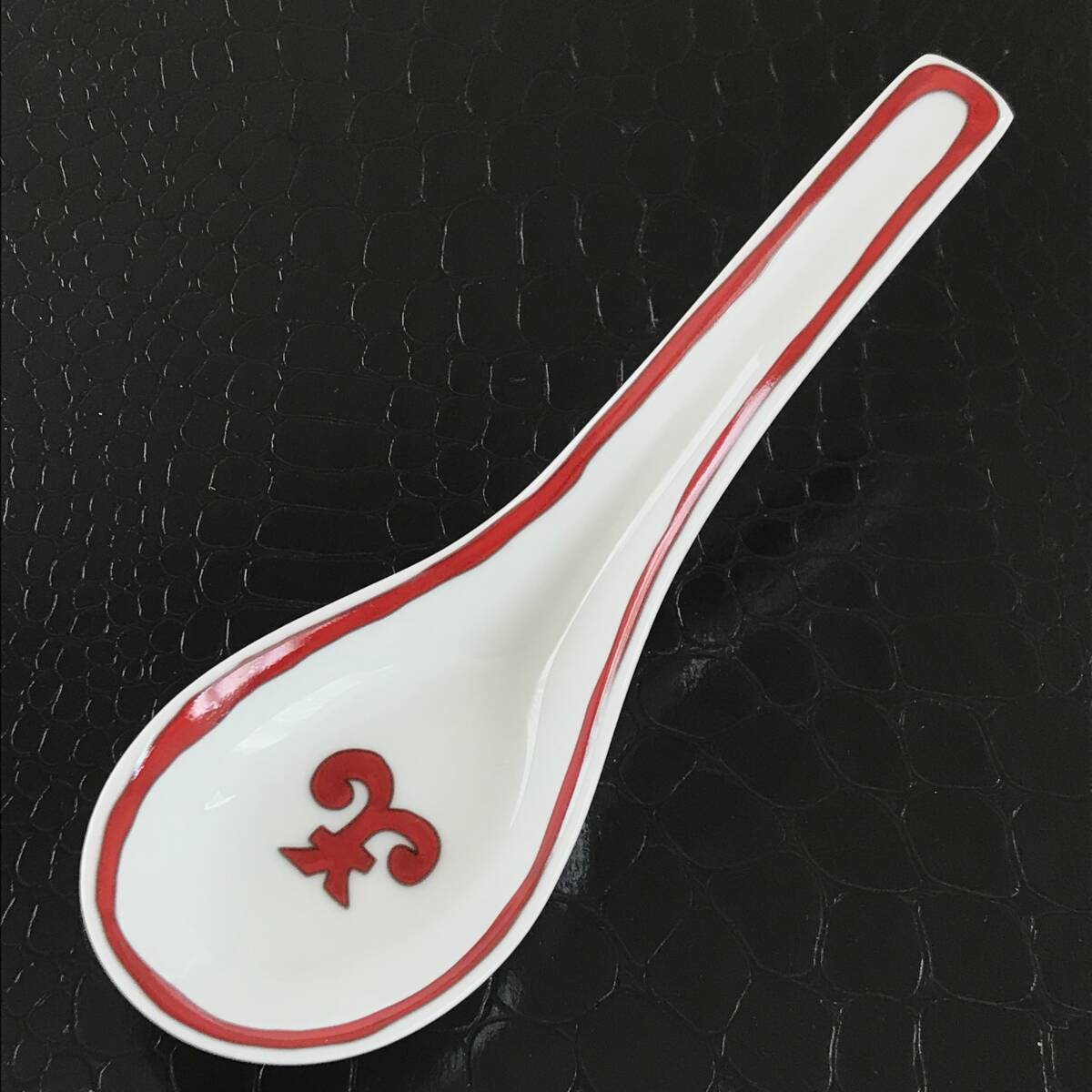 ★ HERMES エルメス ガダルキヴィール レッド チャイニーズスープスプーン スープスプーン レンゲ 11088P 極美品 未使用級 ★