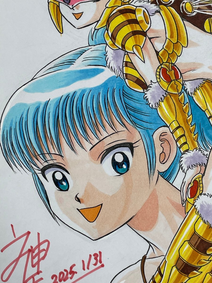 プラレス三四郎 神矢みのる描き下ろしイラスト 著者直筆サイン プラレス三四郎 神矢みのる描き下ろしイラスト 著者直筆サイン