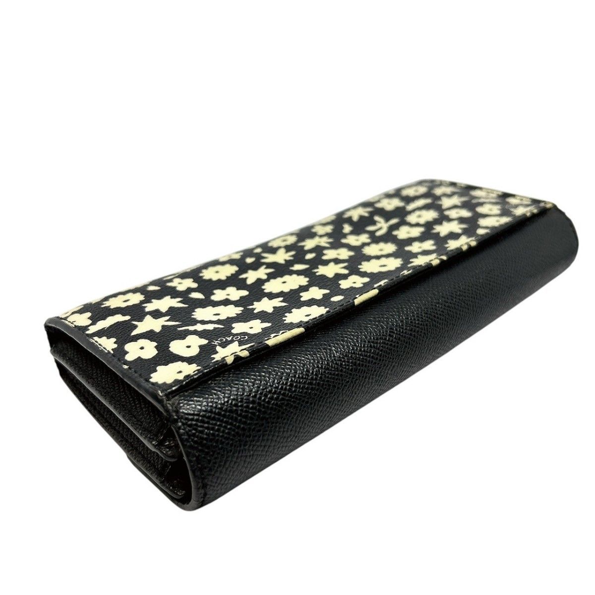 COACH】 コーチ 花柄 馬車柄 長財布 レザー ロングウォレット COACH】 コーチ 花柄 馬車柄 長財布 レザー ロングウォレット