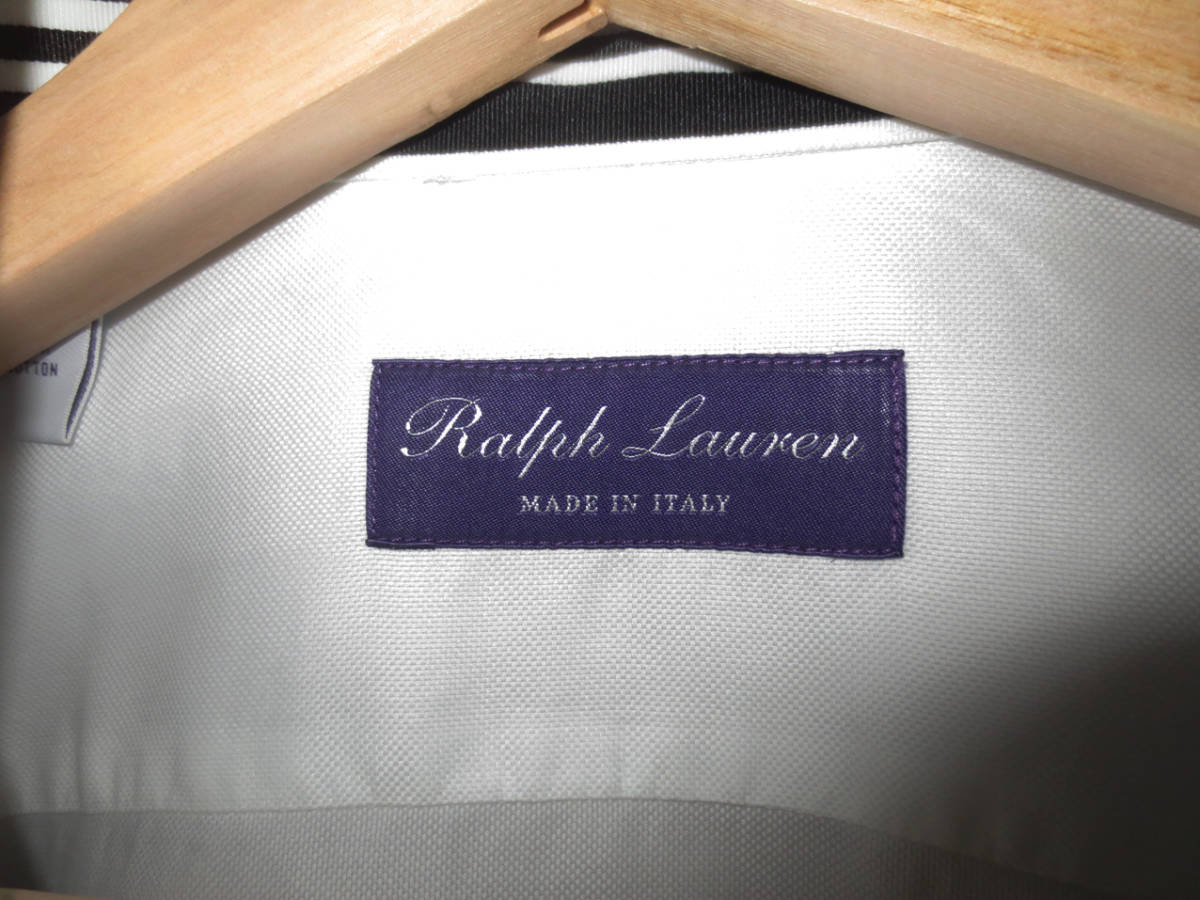 イタリア製 ラルフ ローレン パープルレーベル オックスフォード ドレスシャツ 15.5