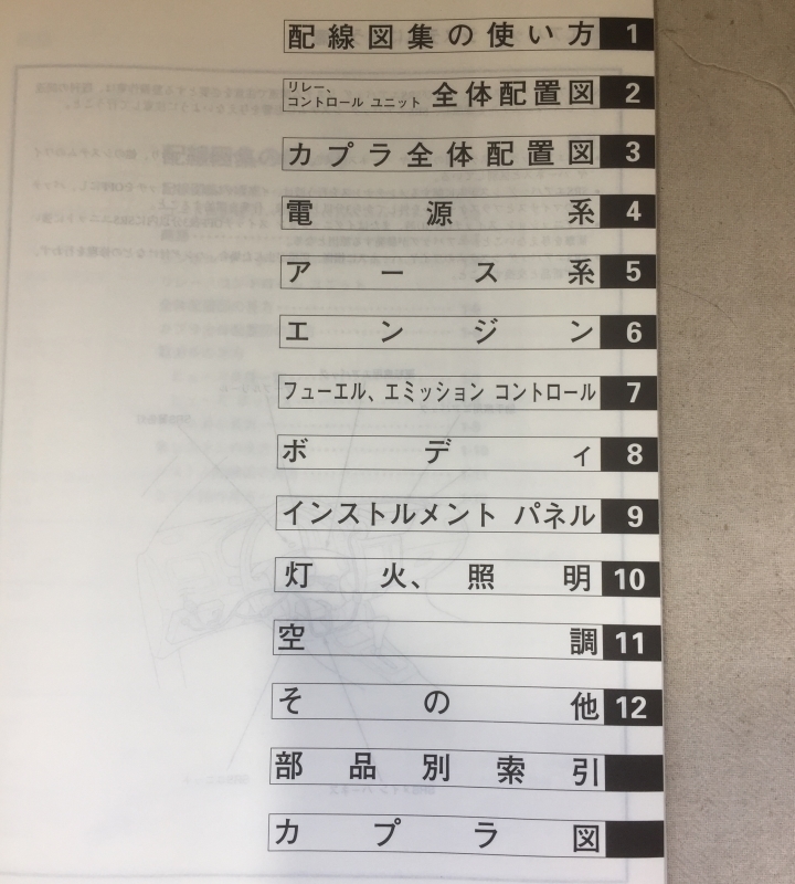 ホンダ サービスマニュアル / ドマーニ E-MB3 E-MB4 E-MB5 配線図集 1998年03月発行 / 使用感あり / 228頁 8mm厚_画像3