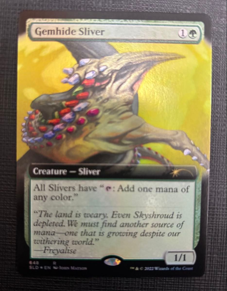 MTG 宝革スリヴァー\\Gemhide Sliver 英語版foil SLD
