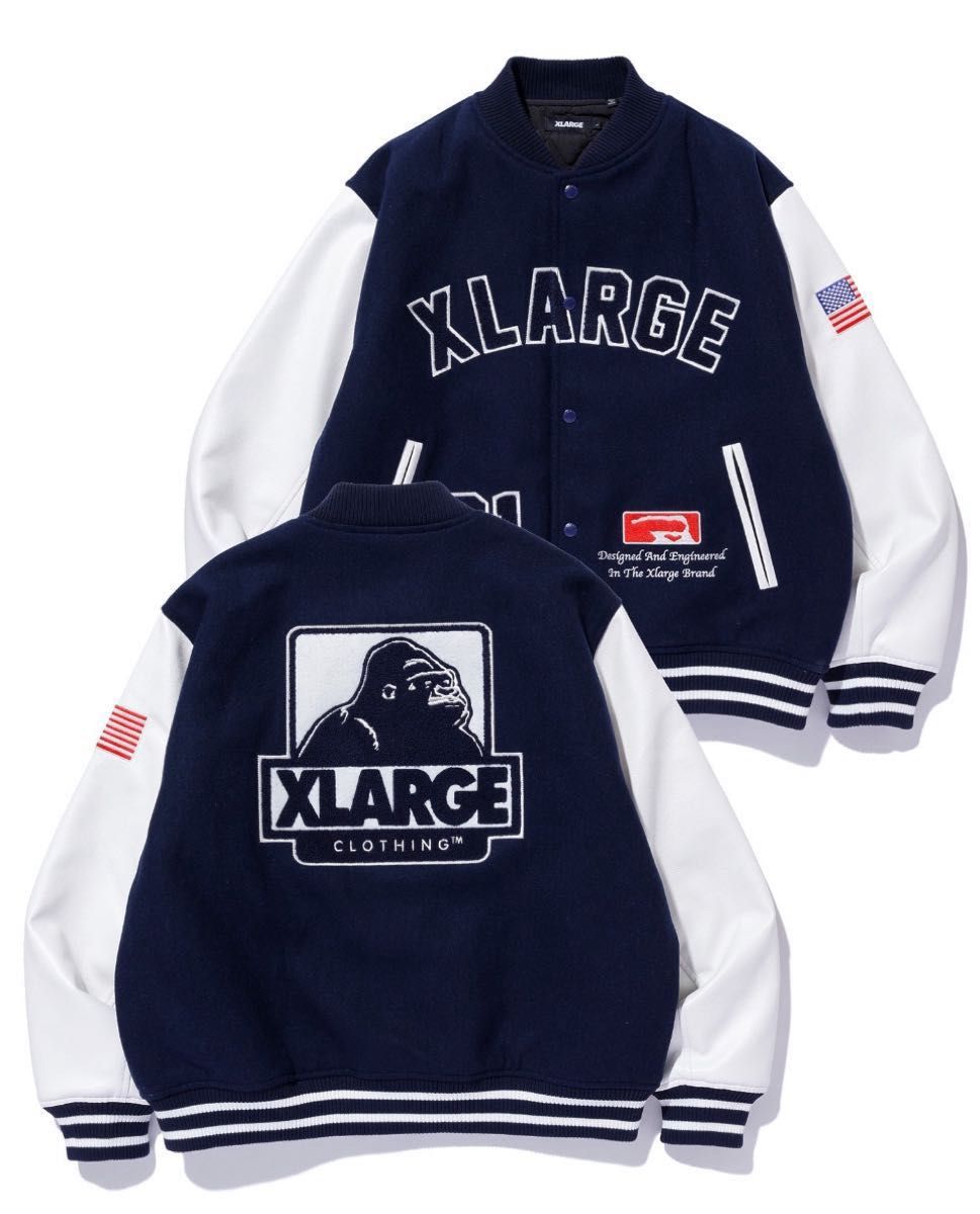 XLARGE OG LOGO VARSITY JACKET エクストララージ スタジャン XLARGE OG LOGO VARSITY JACKET エクストララージ スタジャン