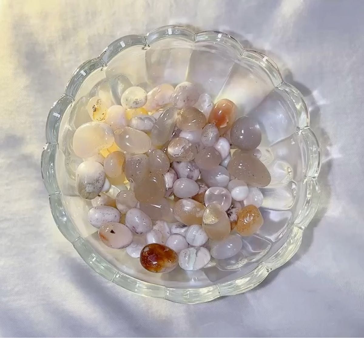 【28】天然石 桜瑪瑙 さざれ石 細石 100g