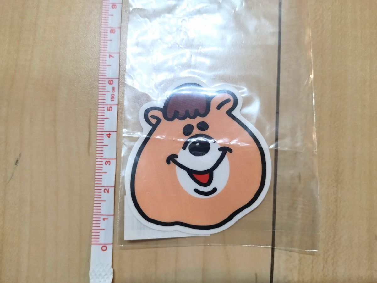 未開封保管品】 WCクマタンステッカー3枚/若槻千夏ブランド/くま 未開封保管品】 WCクマタンステッカー3枚/若槻千夏ブランド/くま